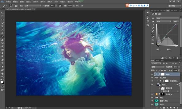 Photoshop制作清澈的水下人物寫真效果圖,PS教程,思緣教程網(wǎng)
