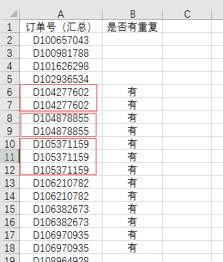 countif函數(shù)查重復