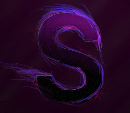 說(shuō)明: 3 paint 500x435 Design Magical Fire Energy Text Effect in Photoshop